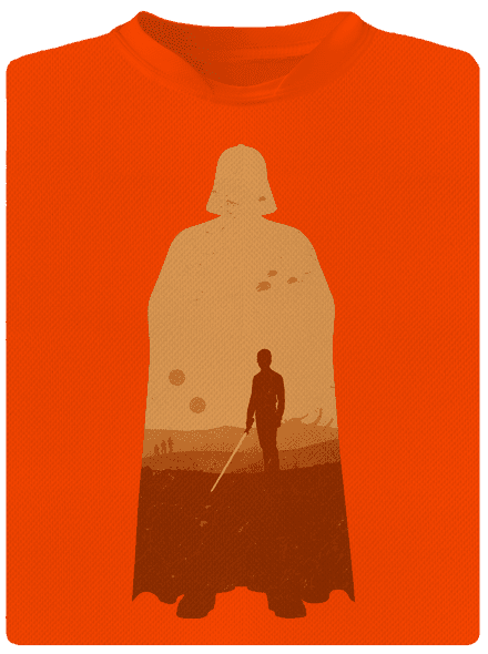Skywalker férfi sportpóló Neon Orange