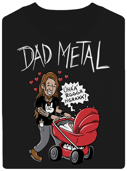Dad metal unisex crewneck Black