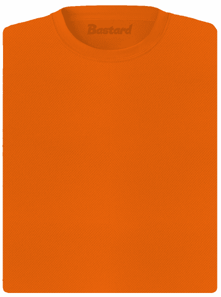 Nyomtatás nélkül női sportpóló Neon Orange
