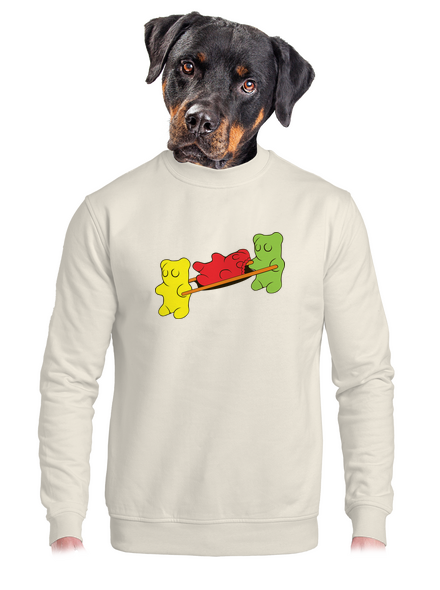Gumimacik unisex crewneck Off White