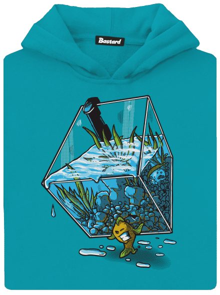  gyerek kenguruzsebes pulóver Hawaiian Blue