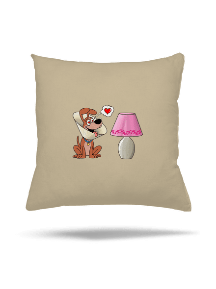Szerelmes kutya párna Beige