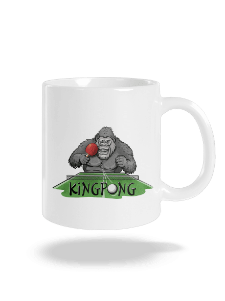 King pong hagyományos bögre White