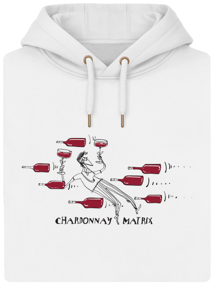 Chardonnay matrix unisex prémium pulóver Snowwhite