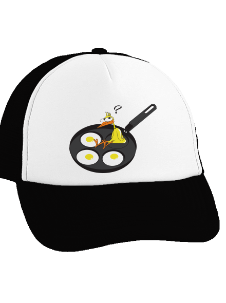 Csirke teherautós sapka Black cap