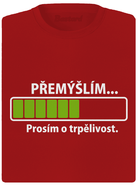 Gondolkodom női sportpóló Red Mal