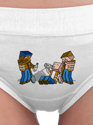 Real Minecraft női bugyik White