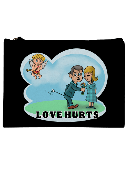 Love hurts kis táska Black