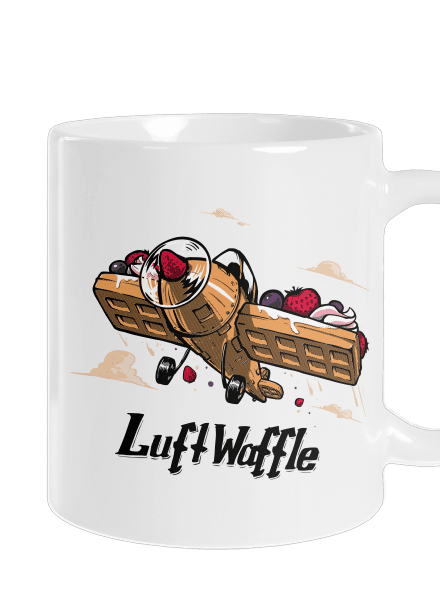 Luftwaffle hagyományos bögre White