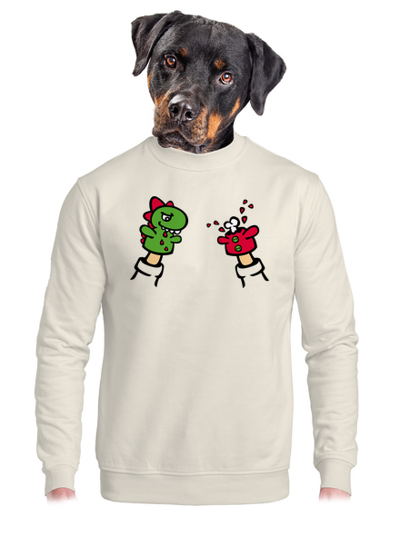 Mániákusok unisex crewneck Off White