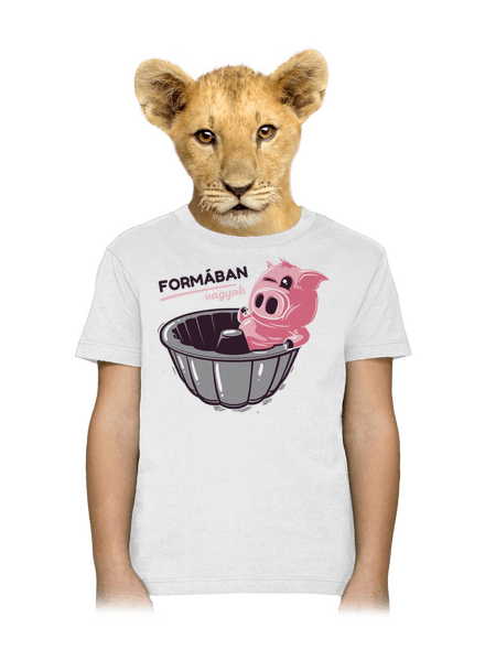 Formában gyerek póló White