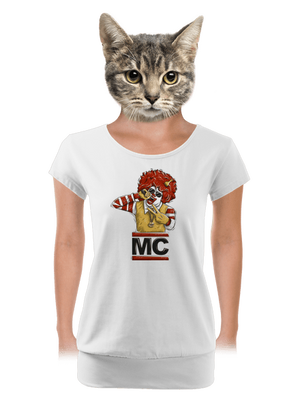 női póló elasztikus alsó szegéllyel