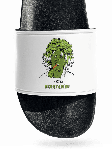 100% vegetáriánus papucs White