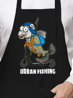 Urban fishing kötény Black