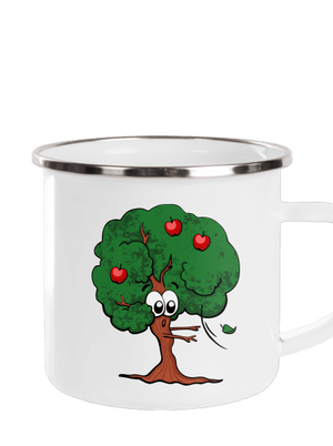 Alma és almafa pléhbögre White