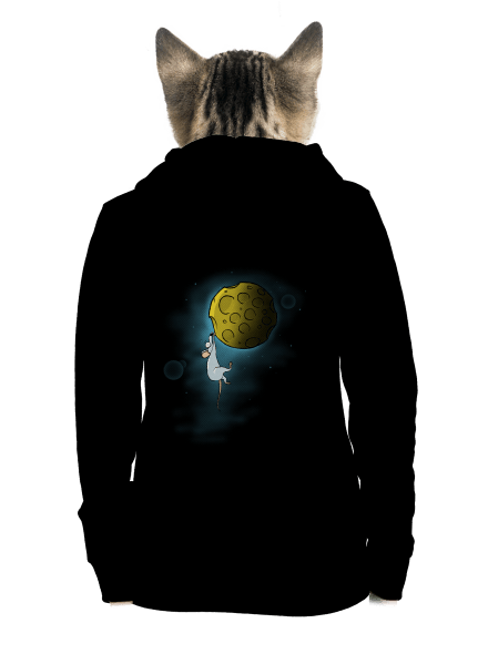 Moon cheese cipzáras női pulóver Black