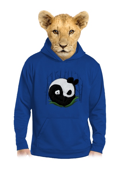 Két alvó panda gyerek kenguruzsebes pulóver Royal Blue AWD