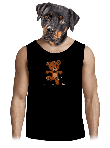 Zombie Teddy férfi trikó Black