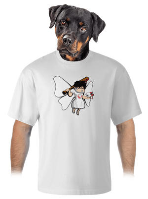 Fogtündér unisex túlméretezett póló White