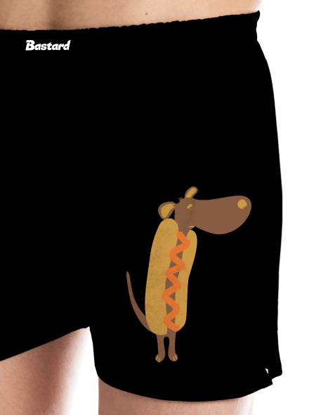Hot dog férfi alsó nadrág Black