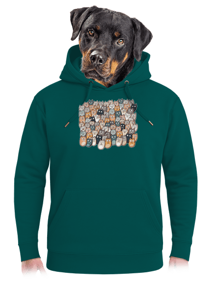 Találd meg az ördögöt unisex prémium pulóver Emerald Green