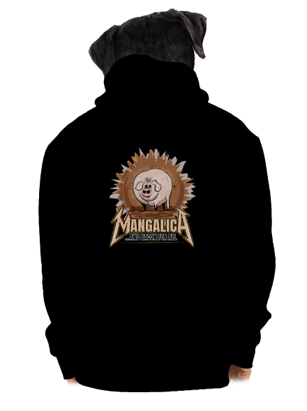 Mangalica cipzáras férfi pulóver Black