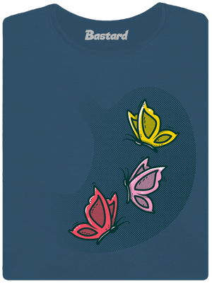 A hasban prémium női póló Petrol Blue