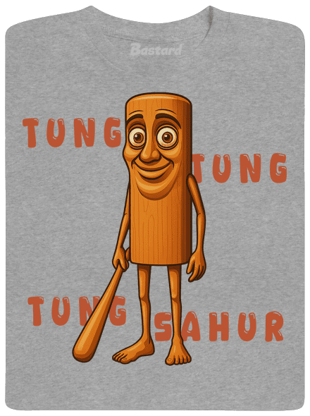 Tung Tung Tung Sahur – Italian Brainrot férfi póló Sport Grey