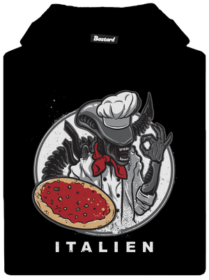 Italien gyerek kenguruzsebes pulóver Black