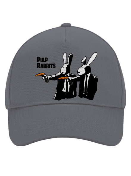Pulp Rabbits baseballsapka Graphite grey