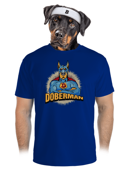 Doberman férfi sportpóló Royal Blue Mal