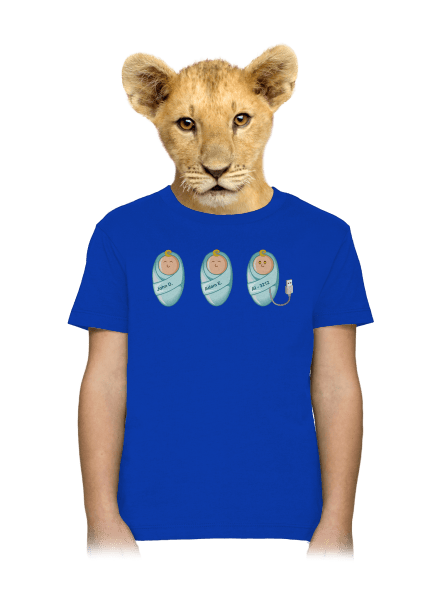 AI baby gyerek póló Royal Blue
