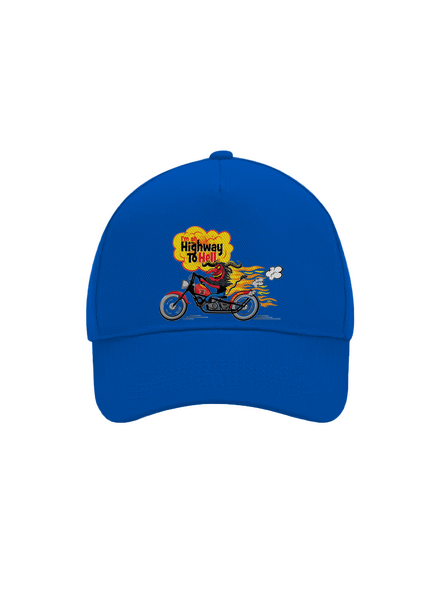 Highway to hell baseballsapka Bright Royal