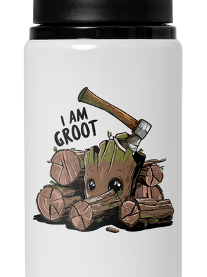 I Am Groot kulacs White