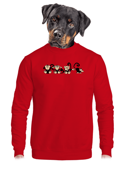 Majmok unisex crewneck Red