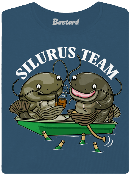 Silurus team prémium női póló Petrol Blue