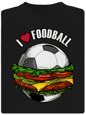 Foodball férfi sportpóló Black