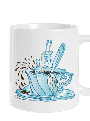 Cukorfüggő hagyományos bögre White