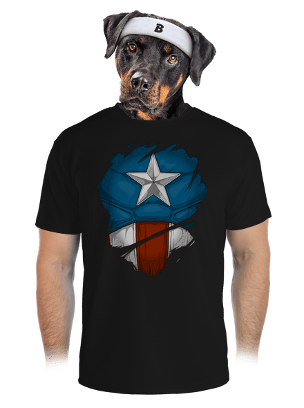 Captain inside férfi sportpóló Black