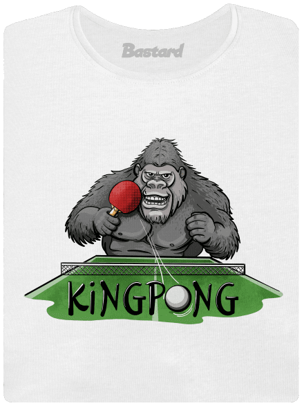King pong prémium női póló White