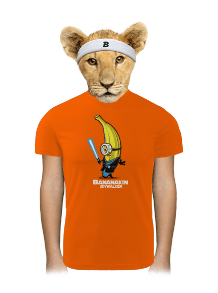 Bananakin Skywalker gyerek sport póló Neon Orange