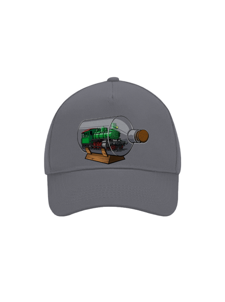 Mozdony egy palackban baseballsapka Graphite grey