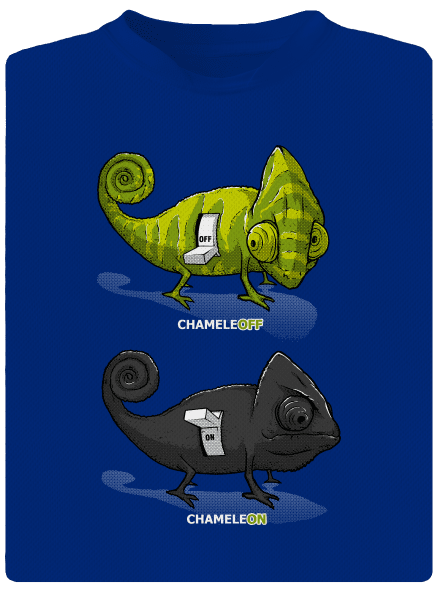 ChameleON ChameleOFF férfi sportpóló Royal Blue Mal