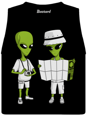 Idegenek női bővített trikó Black