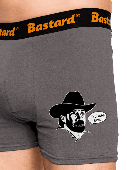 Too late bro boxeralsó Gray Melange