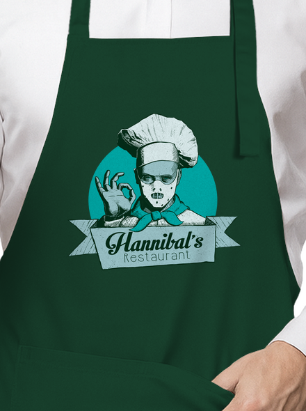 Hannibálnál kötény Bottle Green