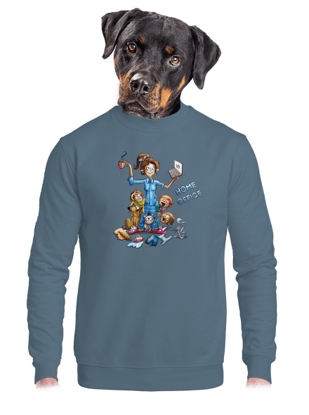 Anyukák home office unisex crewneck Nordic Blue