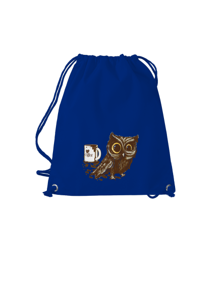 Koffeinfüggő bagoly hátizsák Royal Blue Mal