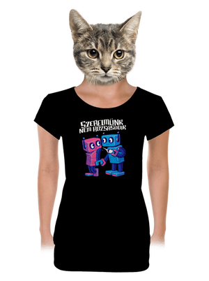 női póló elasztikus alsó szegéllyel