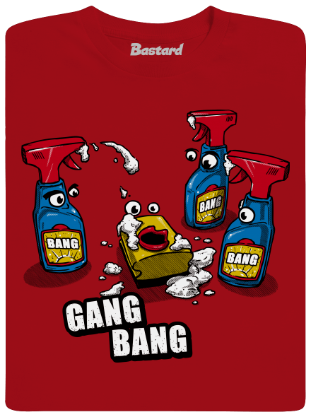Gang bang férfi hosszú ujjú póló Red